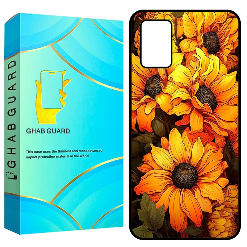 کاور قاب گارد طرح آفتاب گردان مدل GCHPA03S مناسب برای گوشی موبایل سامسونگ Galaxy A02s / M02s / A03s 