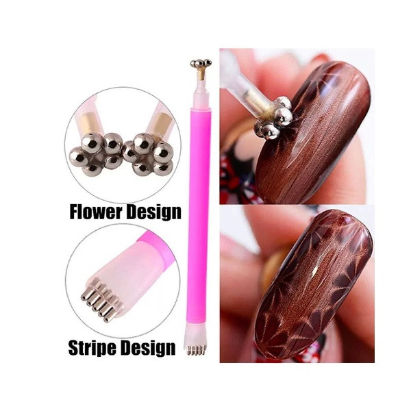 مگنت طراحی ناخن مدل گل دوسر