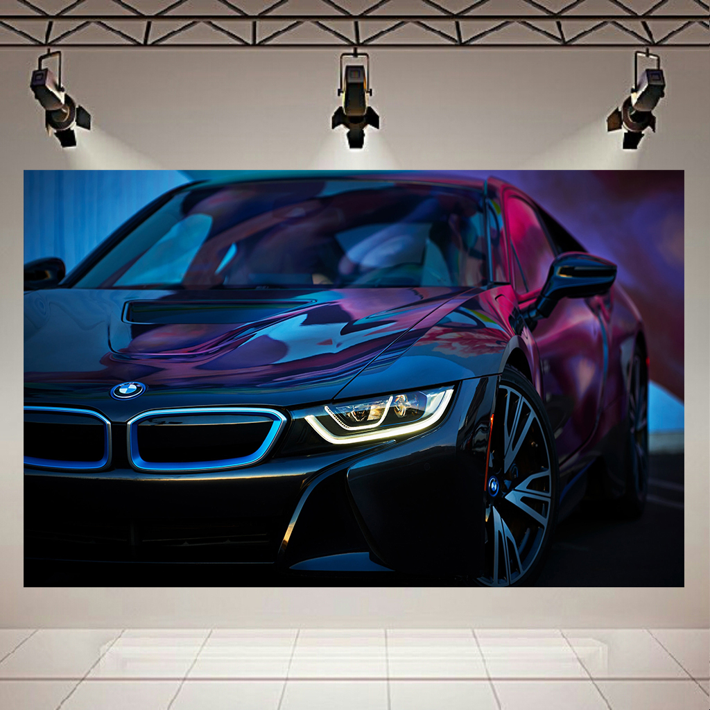 تابلو شاسی طرح ماشین مدل BMW i8 کد AR1200