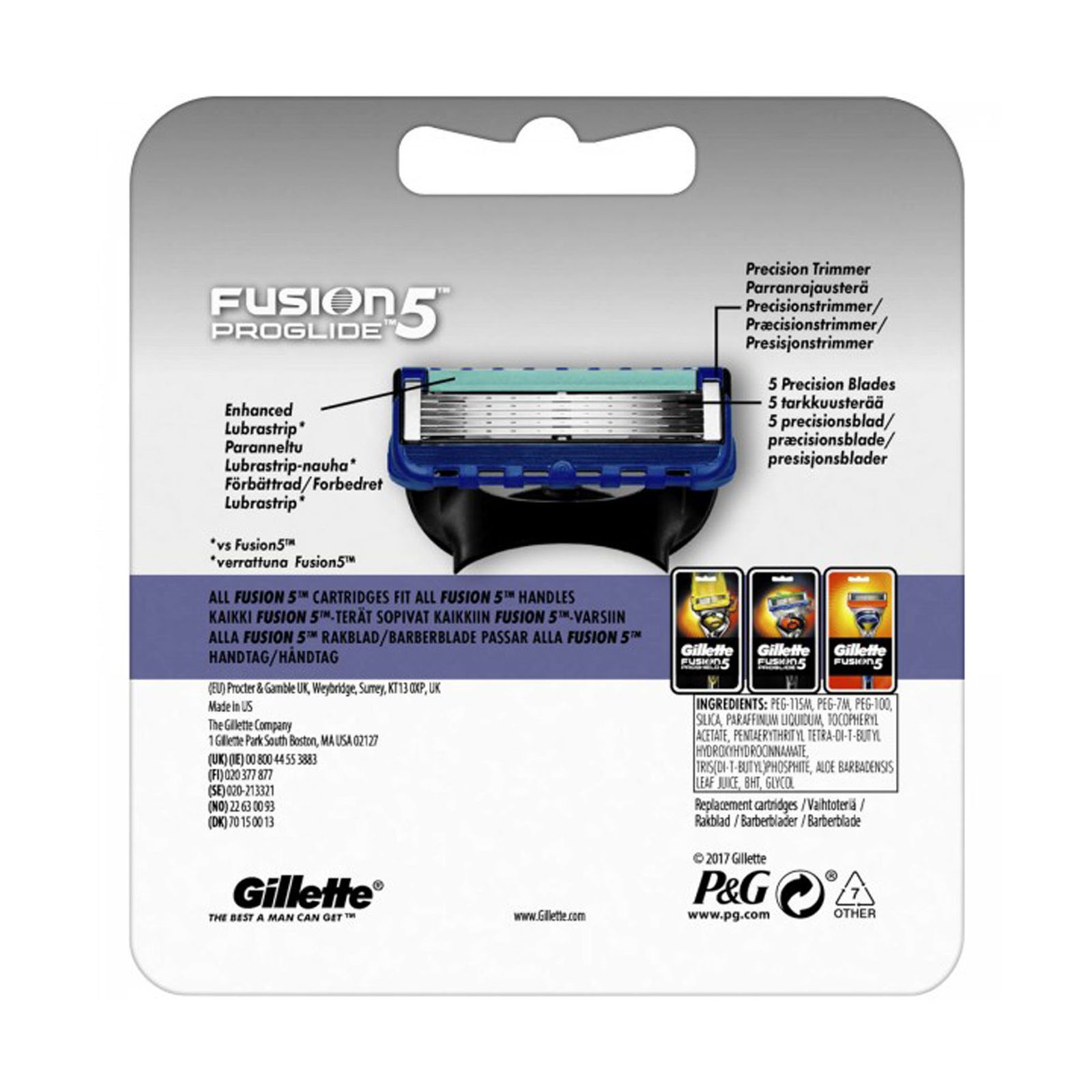 تیغ یدک ژیلت مدل Fusion 5 Proglide بسته 4 عددی -  - 6