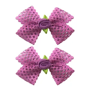 گیره مو دخترانه مدل توری کد 01090328 بسته 2 عددی