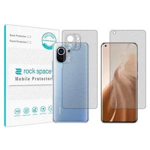 Matte Rockspace HyMTT screen protector suitable for Xiaomi Mi 11 along with the back of the phone