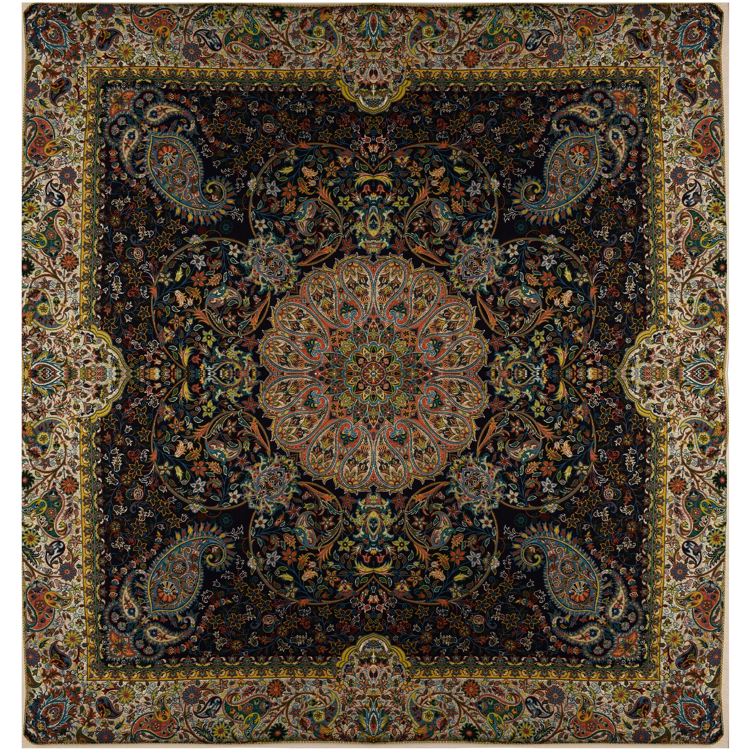 رومیزی ترمه نگین خاتم طرح افشاری کد 6