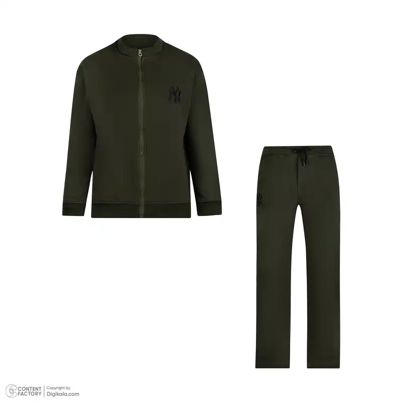 ست سویشرت و شلوار مدل 38067T61213 رنگ یشمی