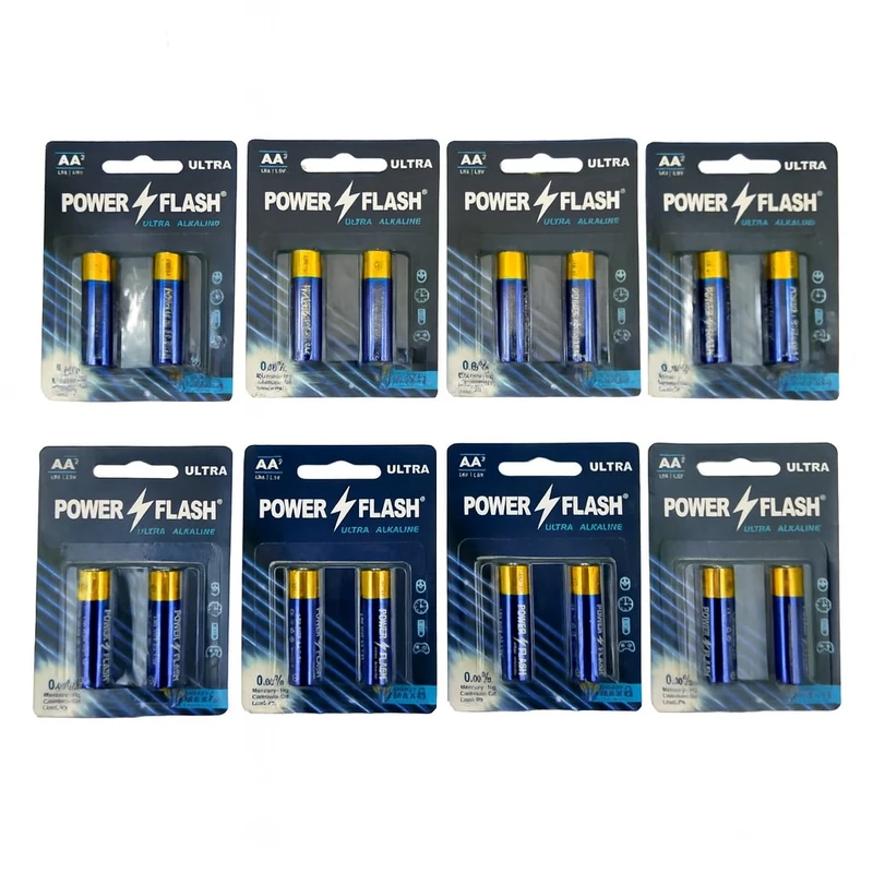 باتری قلمی پاورفلش مدل الترا آلکالاین بسته ۱۶ عددی