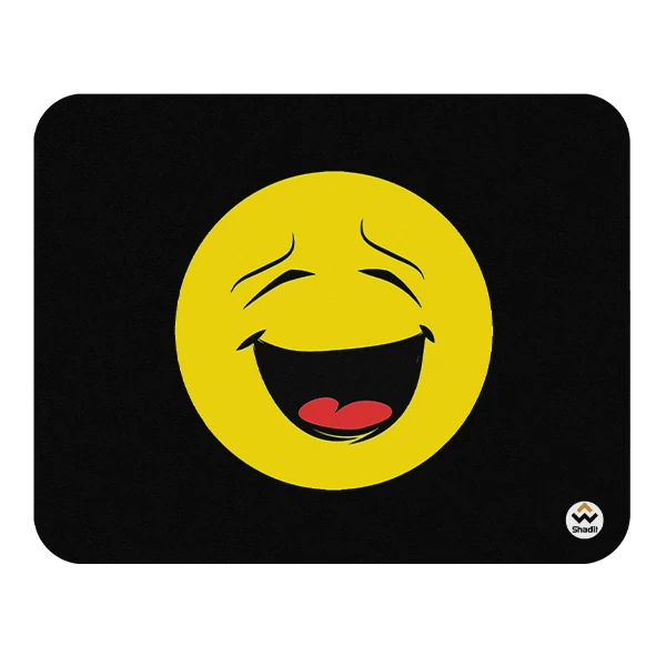 ماوس پد شادیت مدل استیکر خنده کد01 سایز24*19سانتی متر