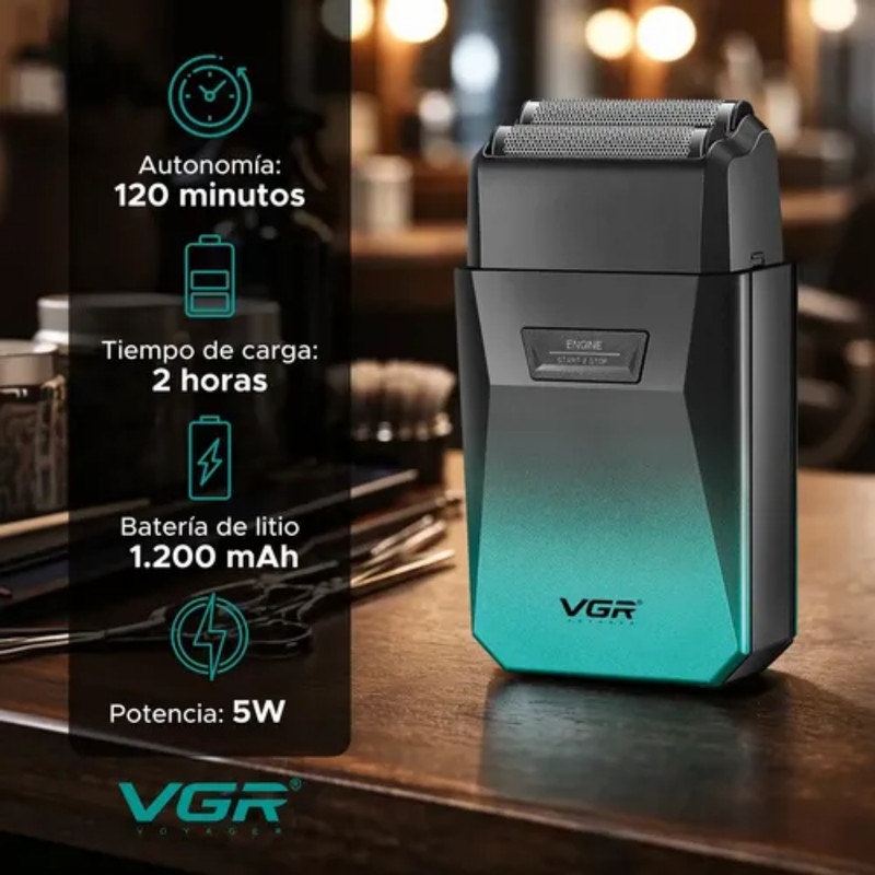 ماشین اصلاح موی سر و صورت شارژی وی جی ار مدل V-372