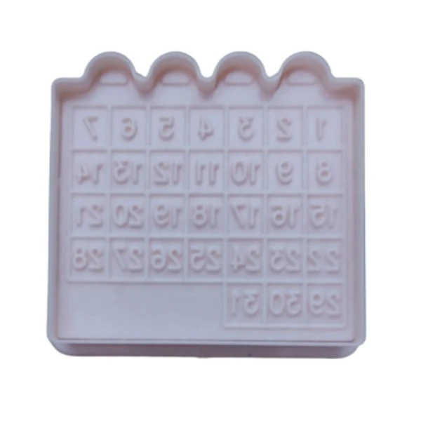 کاتر شیرینی پزی مدل فشاری طرح تقویم