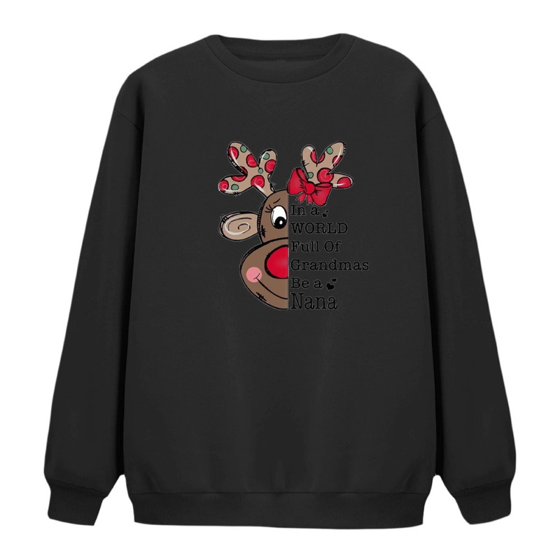 سویشرت زنانه مدل گوزن کریسمس کد 11