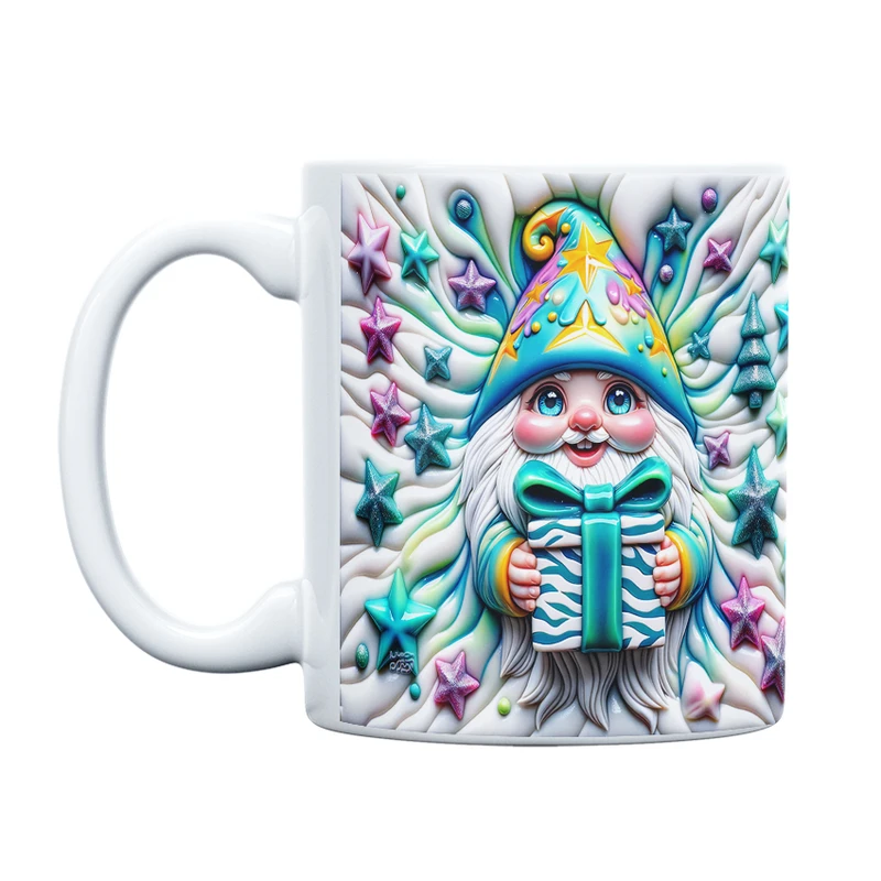 ماگ حس آمیزی طرح کریسمس مدل گنوم انرژی مثبت کد 35