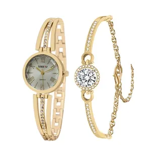 ساعت مچی عقربه ای زنانه مدل فول نگین کد set1 به همراه دستبند