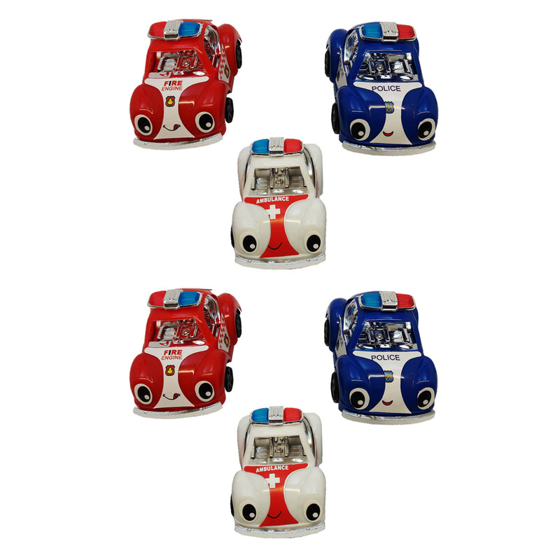 ماشین بازی مدل فولکس طرح امدادی کد 1399 بسته 6 عددی