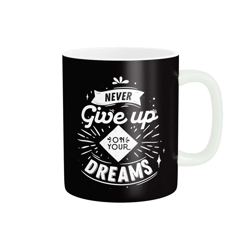 ماگ پاد آفرین طرح جمله انگیزشی  Never give up کد 2019