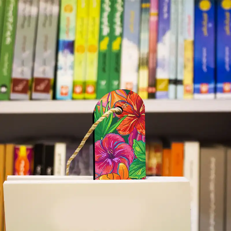 نشانگر کتاب ترمه طراحان ایده مدل گل‌ کد cfp1292