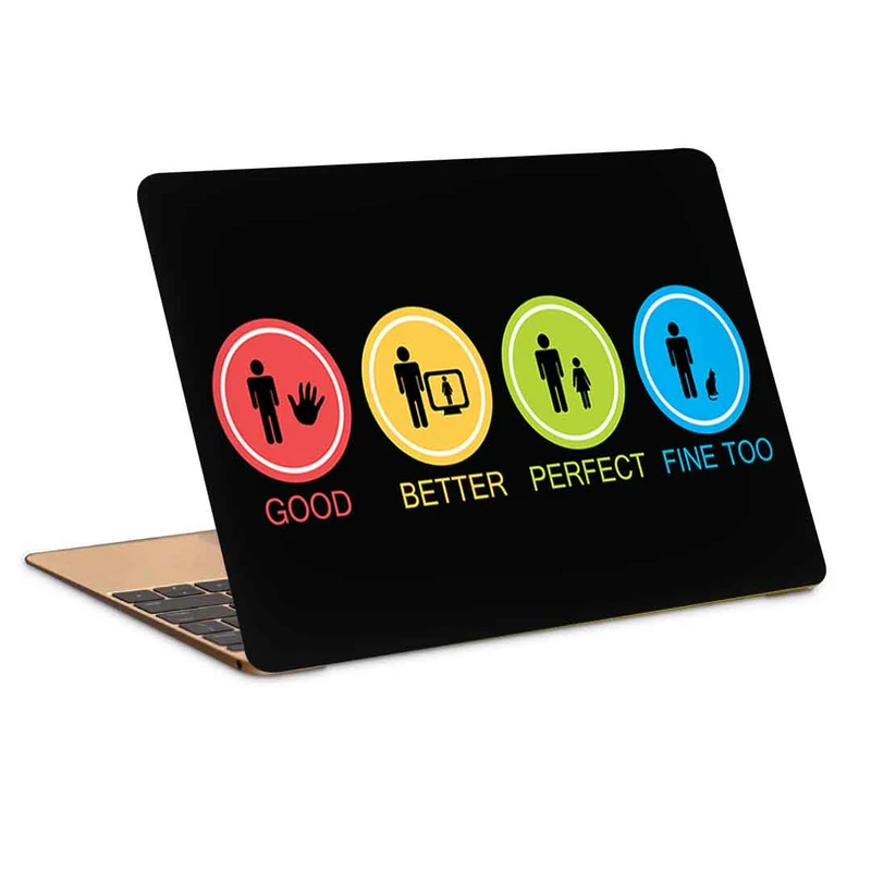 استیکر لپ تاپ طرح whats good کد c-974مناسب برای لپ تاپ 15.6 اینچ