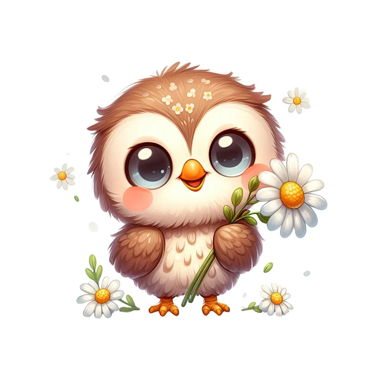 استیکر پارچه و لباس پاد آفرین مدل جغد کد 42