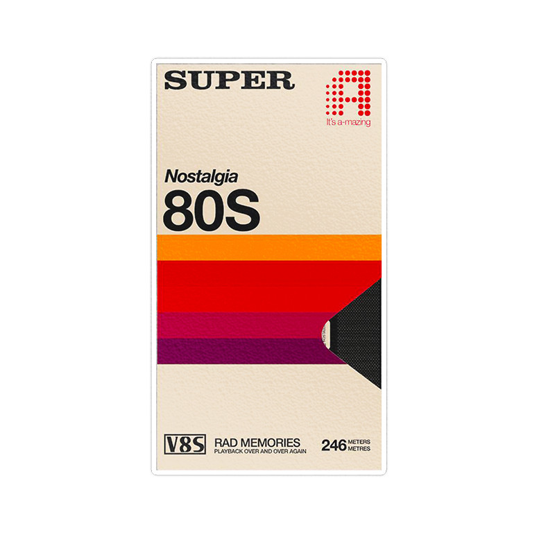 استیکر لپ تاپ ماسا دیزاین طرح 80s مدل STK1200