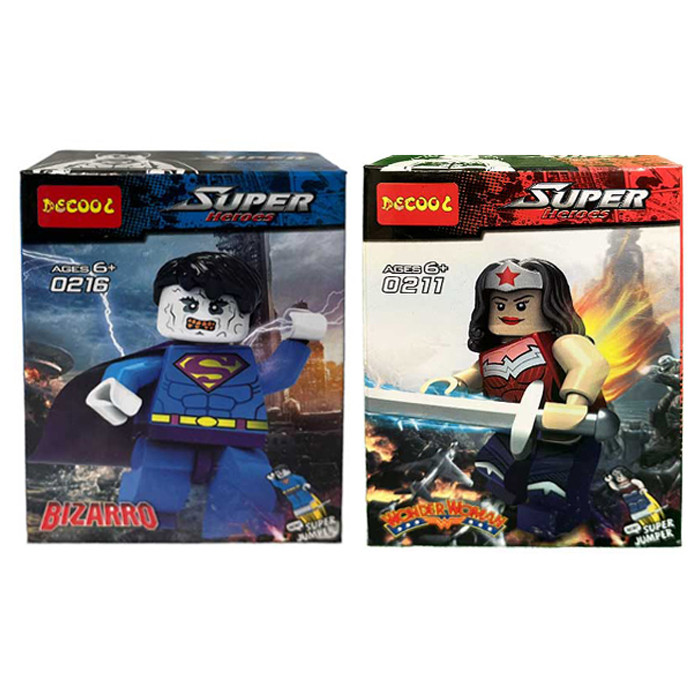 ساختنی دکول مدل سوپرقهرمان ها کد 0216-0211 بسته 2 عددی