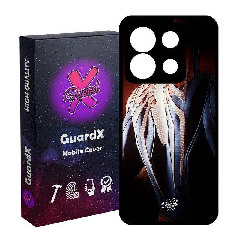 کاور گارد ایکس طرح Spider Man مدل Glass10126 مناسب برای گوشی موبایل شیائومی Redmi Note 13 5G