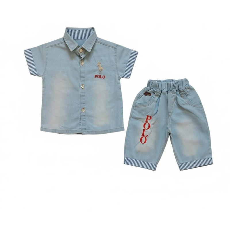 ست پیراهن و شلوارک پسرانه مدل رعد