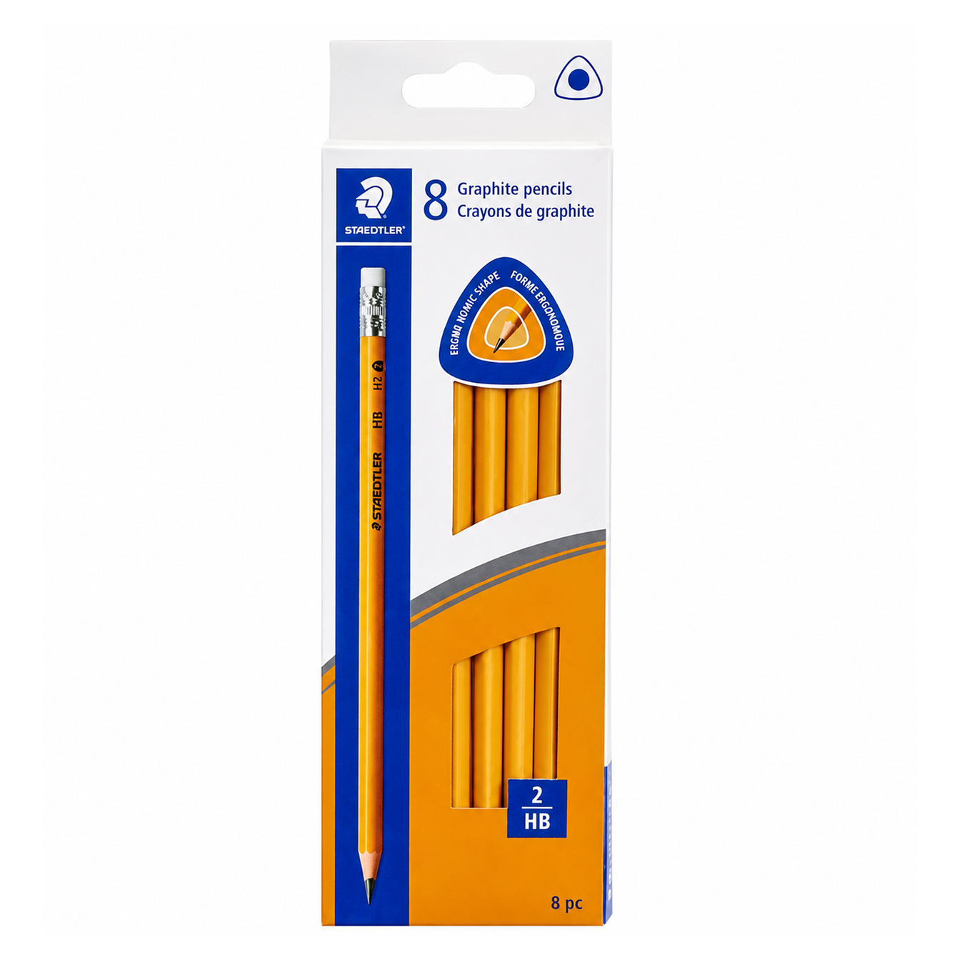 مداد طراحی استدلر با درجه سختی HB2 مدل Graphite کد 841159 مجموعه 8 عددی
