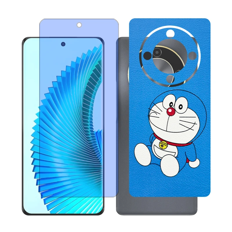 محافظ صفحه نمایش آنتی بلو گلس مدل Together مناسب برای گوشی موبایل آنر X9b به همراه برچسب پوششی پشت گوشی