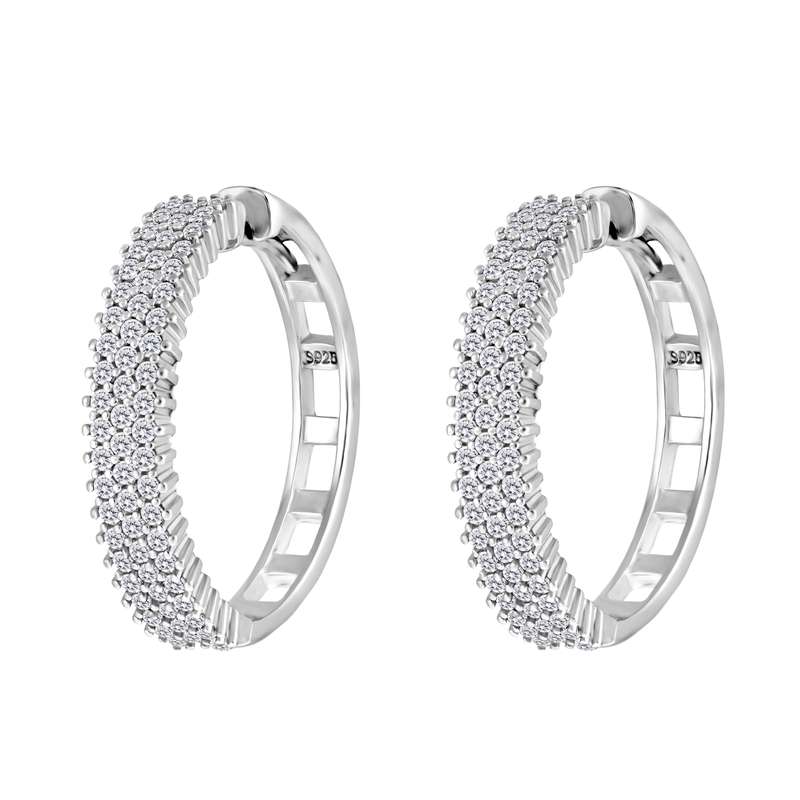 گوشواره نقره زنانه اقلیمه مدل EN284