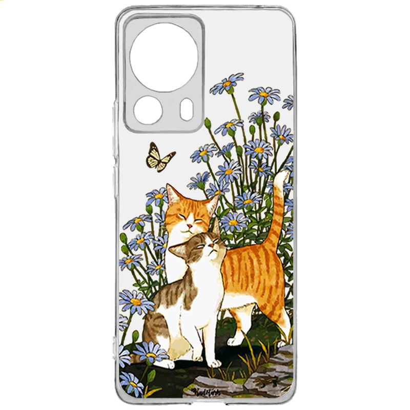 گارد مدل گربه و پروانه مناسب برای گوشی موبایل شیائومی Xiaomi Mi 13 Lite