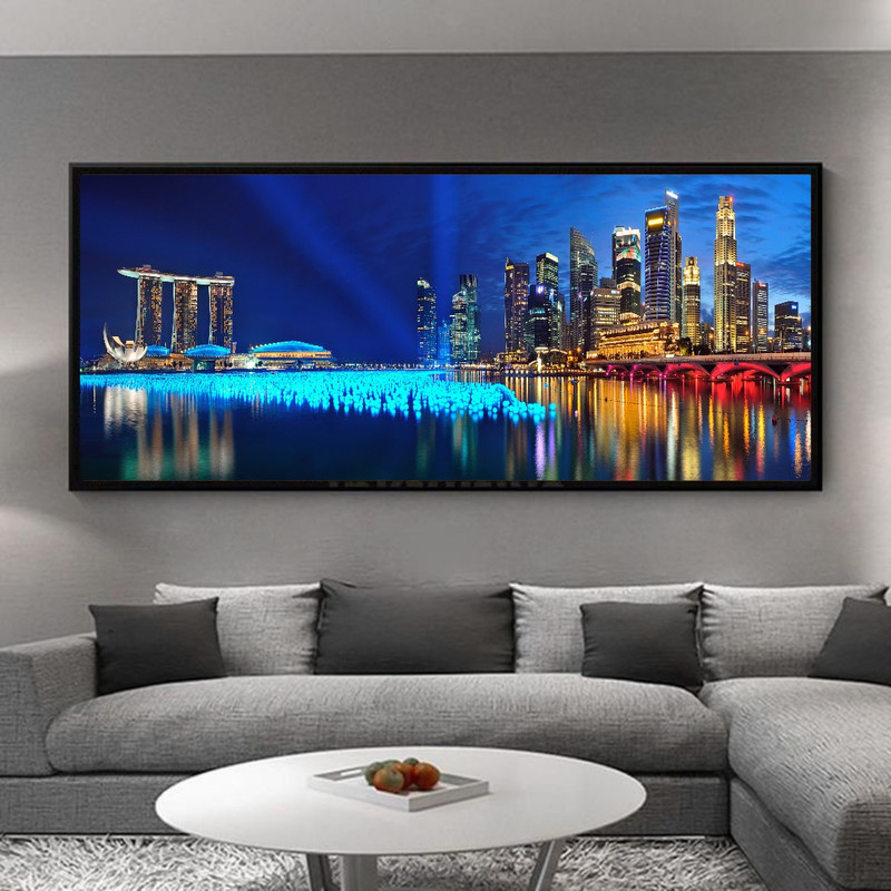 تابلو نوری گیم دکور مدل آسمان خراش 04