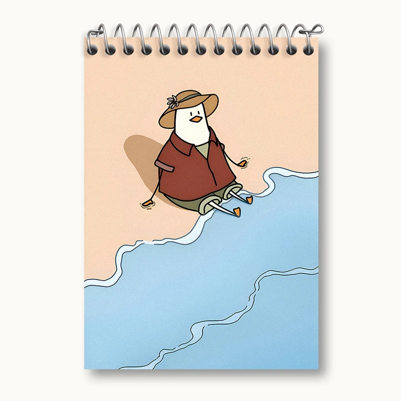 دفتر یادداشت 50 برگ خندالو طرح اردک خنگ کد N4382