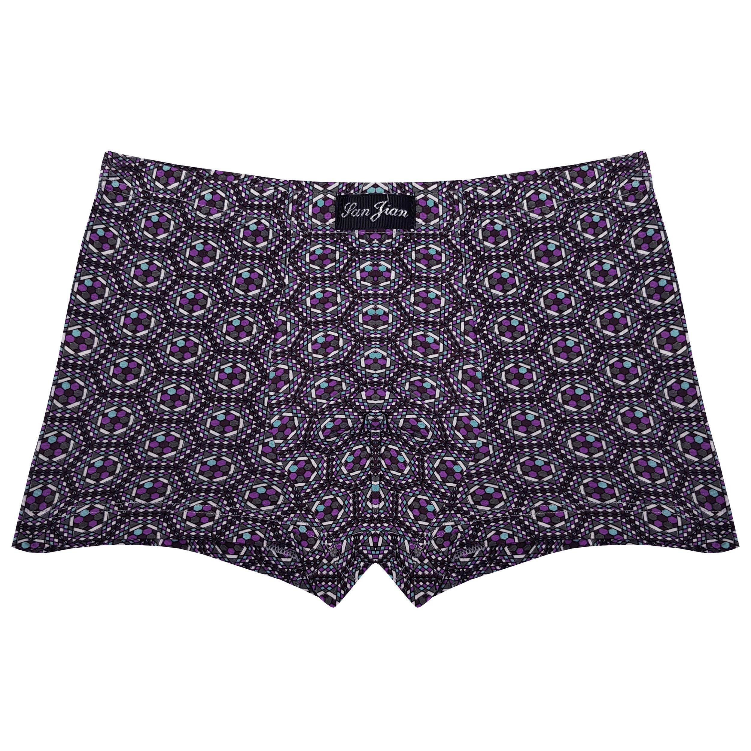 شورت مردانه مدل پادار کد 4540 رنگ بنفش