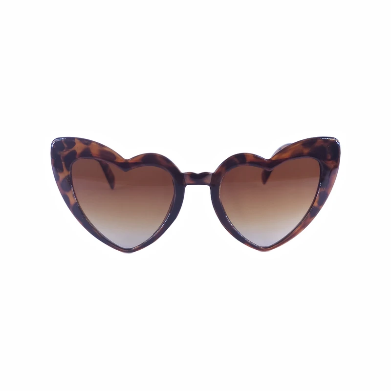 عینک آفتابی پروانه ای زنانه مدل قلبی پلنگی