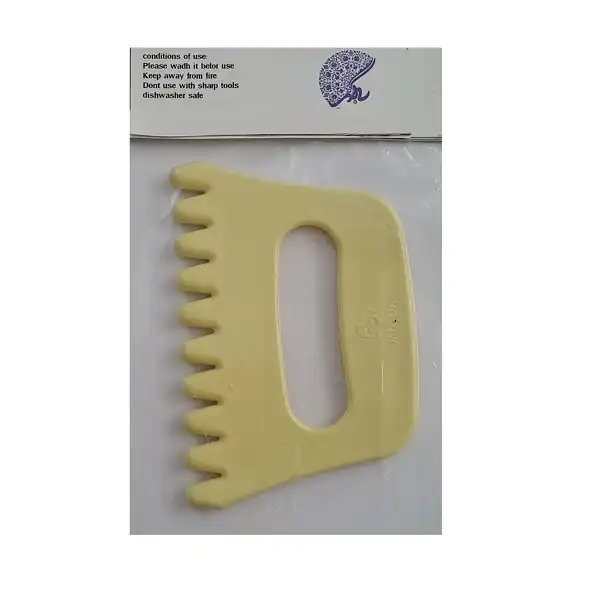 کاردک شیرینی پزی به گز مدل شیار زن نان بربری L