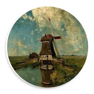  دیوارکوب طرح نقاشی آسیاب بادی مدل wtb1082