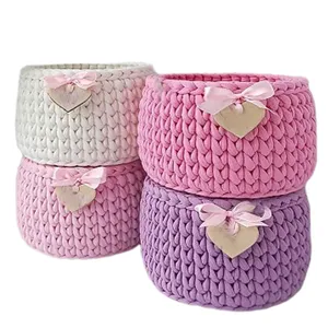 سبد قلاب بافی تریکو کد 5 مجموعه 4 عددی