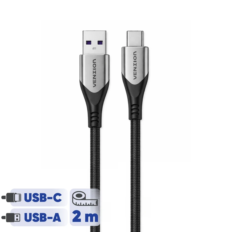 کابل تبدیل USB 2.0 به USB-C ونشن مدل COFHH طول 2 متر