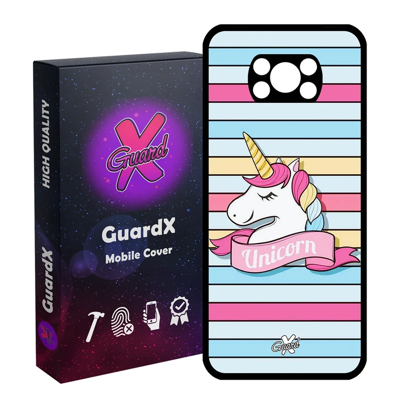 کاور گارد ایکس طرح Unicorn مدل Glass10018 مناسب برای گوشی موبایل شیائومی Poco X3 / Poco X3 NFC