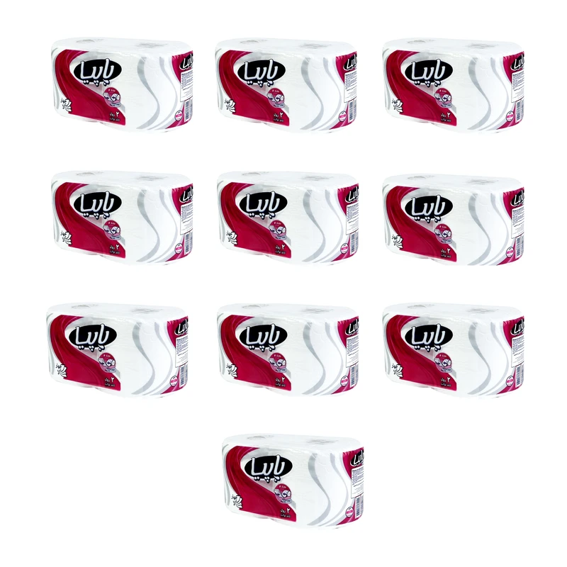 دستمال توالت پاپیا مدل PA-T10 مجموعه 10 عددی