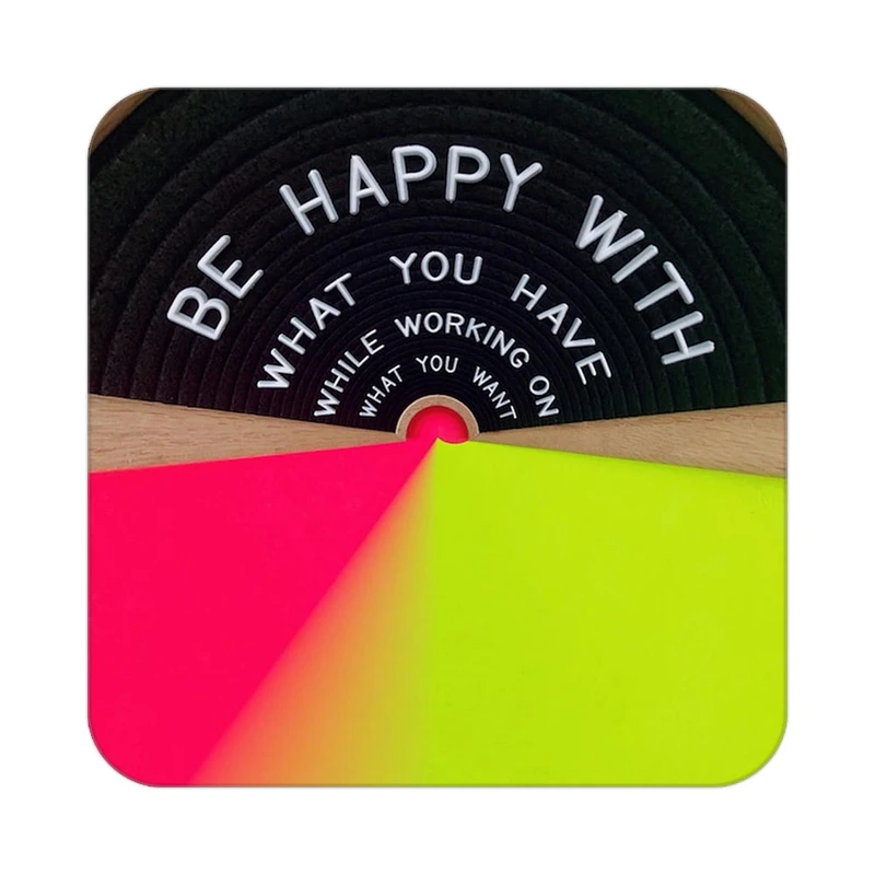 زیر لیوانی کاکتی طرح جملات انگیزشی و مثبت مدل mp24771