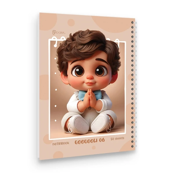 دفتر مشق 50 برگ مدل گوگولی کد 06 پالت