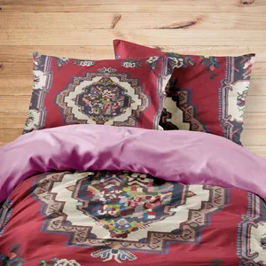 سرویس روتختی مدوپد طرح قالیچه فرادنبه ترنجی مدل C-bakhtiary21 یک نفره 4 تکه