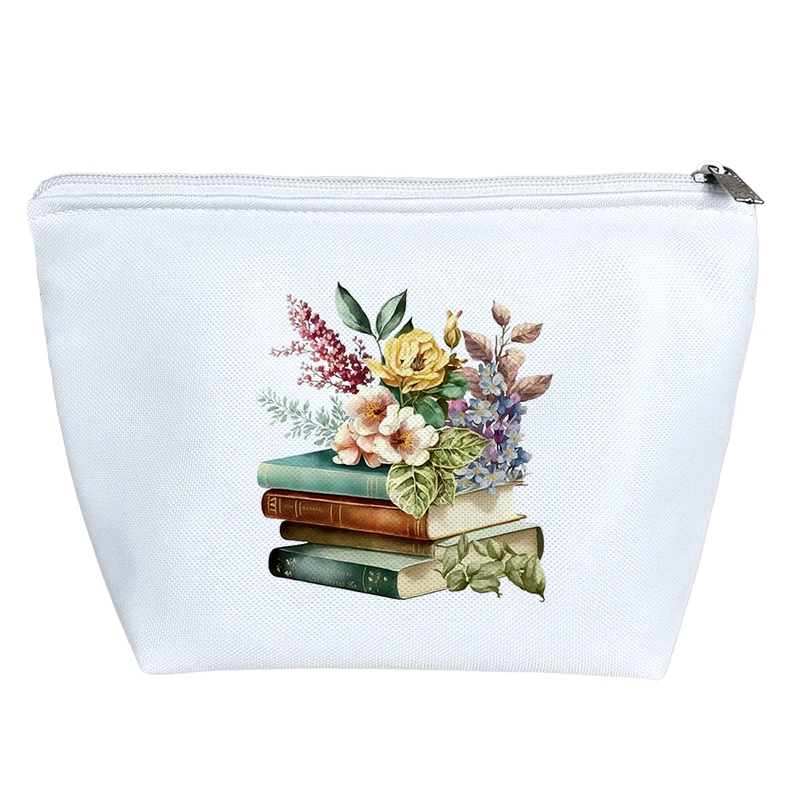 کیف لوازم آرایش دخترانه خندالو مدل کتاب و گل کد H350