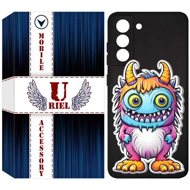 کاور یوریل قاب مدل KSH کد 50 طرح میکروب مناسب برای گوشی موبایل سامسونگ Galaxy S21 FE 5G