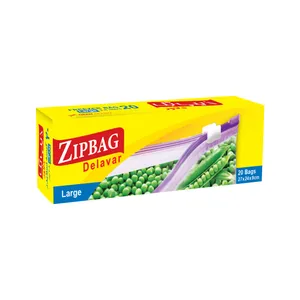 کیسه زیپ دار زیپ بگ دلاور مدل اسلایدر Large بسته 20 عددی