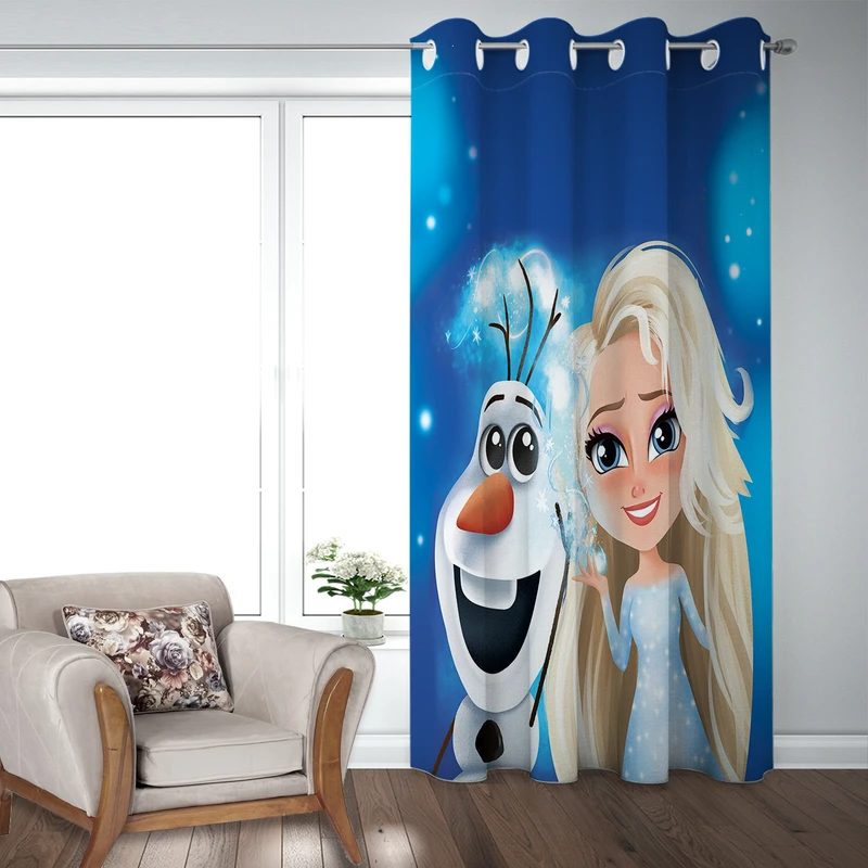  پرده هزاردستان طرح دختر برفی مدل par802 سایز 300x150 سانتی متر 