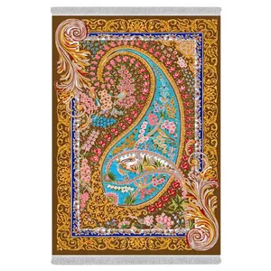 فرش پارچه‌ای دفه مدل فرشینه هازان مخمل کد 091
