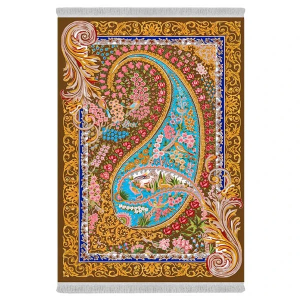 فرش پارچه‌ای دفه مدل فرشینه هازان مخمل کد 093