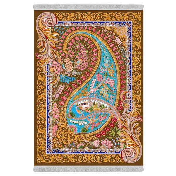فرش پارچه‌ای دفه مدل فرشینه هازان مخمل کد 093