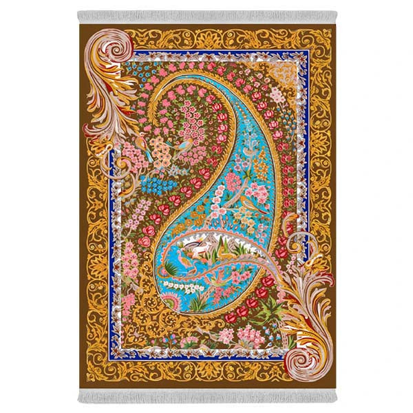 فرش پارچه‌ای دفه مدل فرشینه هازان مخمل کد 093