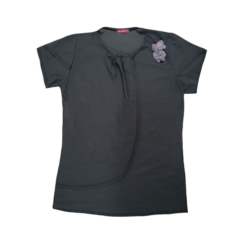 تی شرت آستین کوتاه زنانه مدل گل